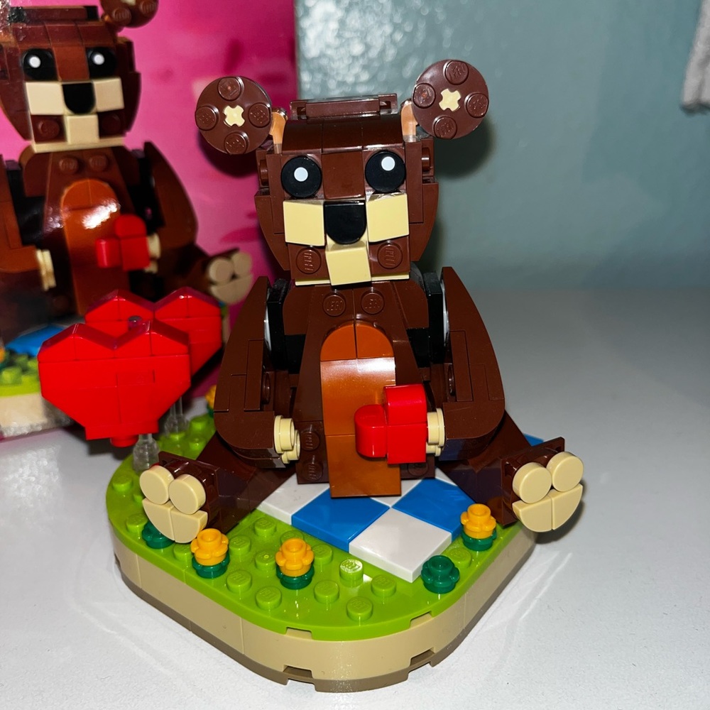 Lego Valentine’s Brown Bear
